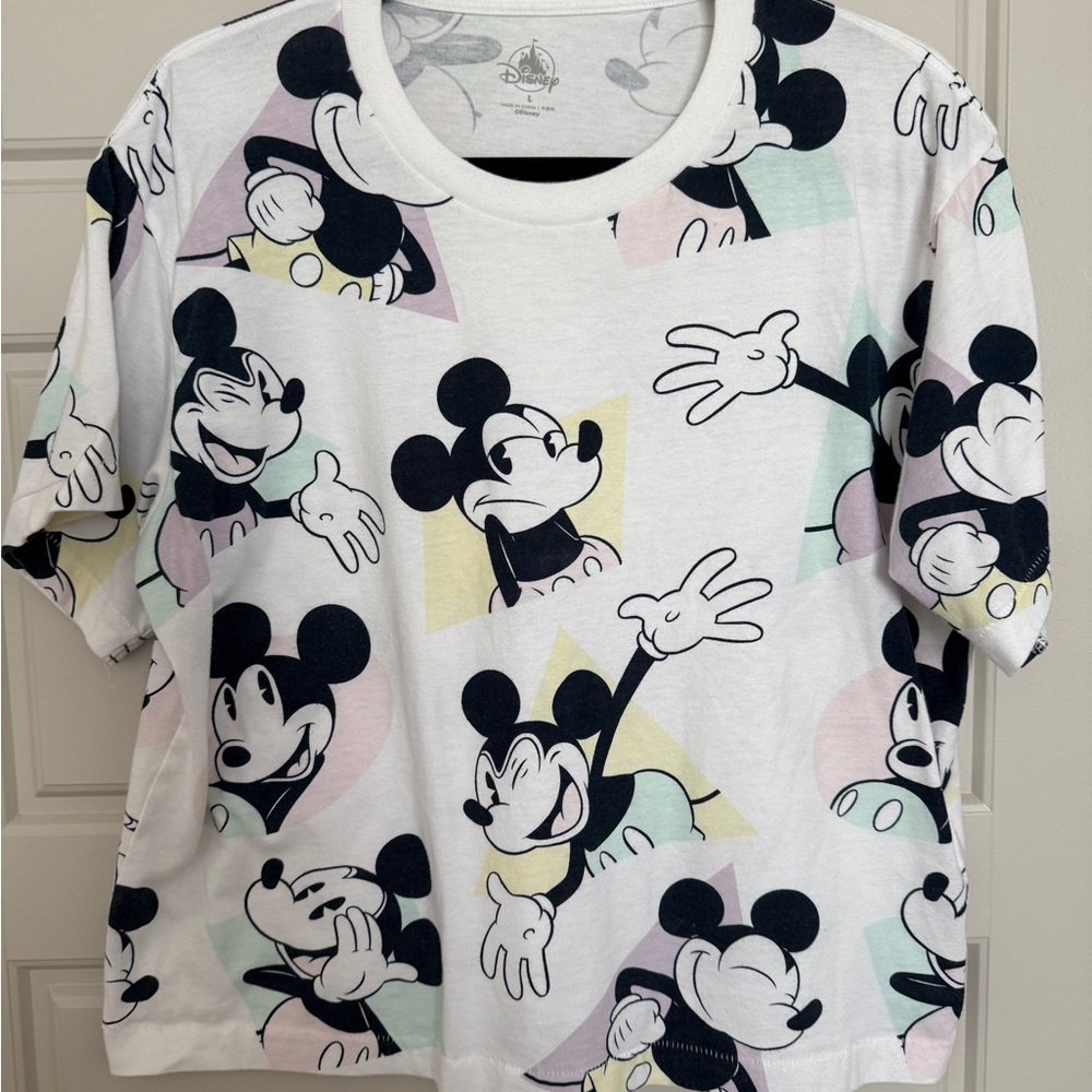 Disney Mickey Mouse Retro Crop Tee – Official Disney Merchandise